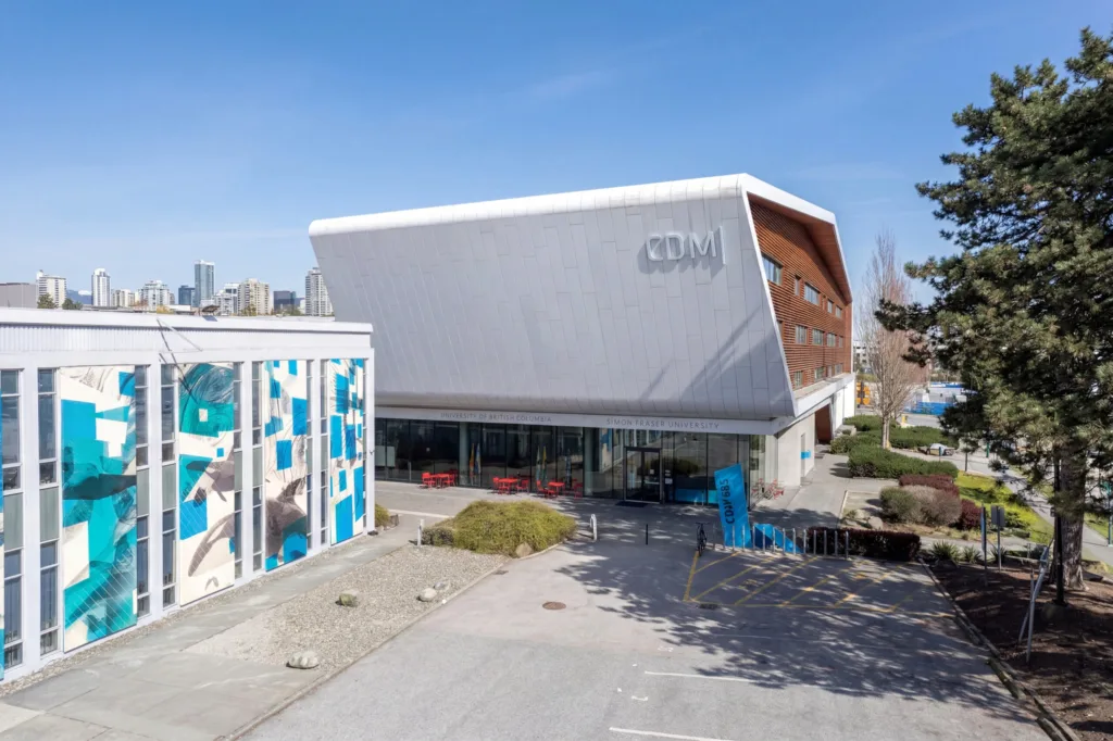 Centre for Digital Media front entrance at 685 Great Northern Way Vancouver