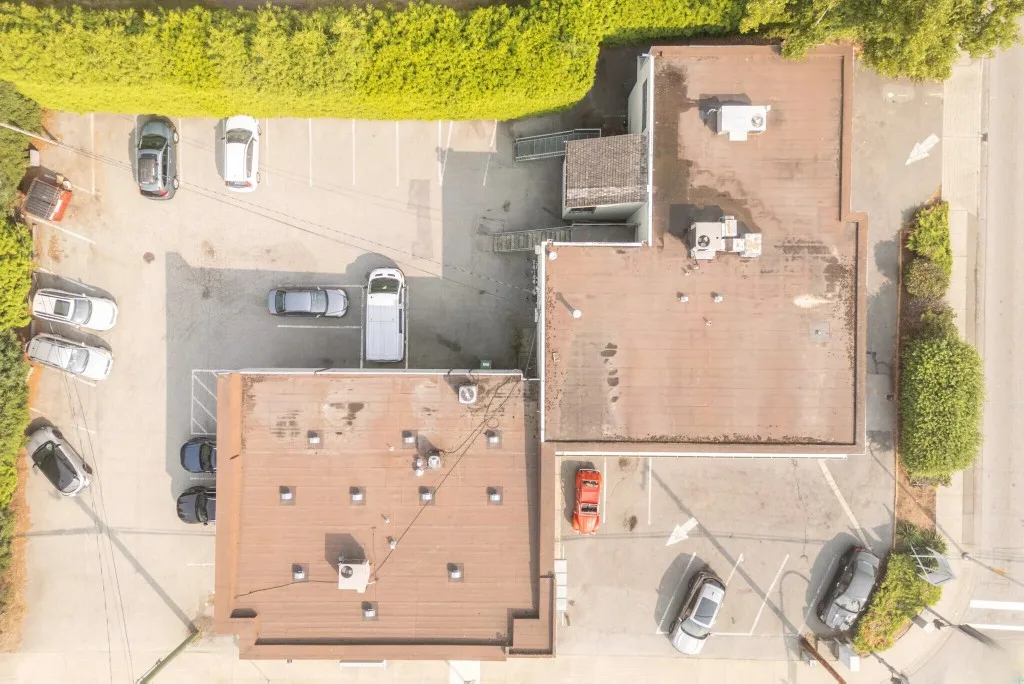 No. 3 Road & Steveston Highway aerial view, Richmond BC