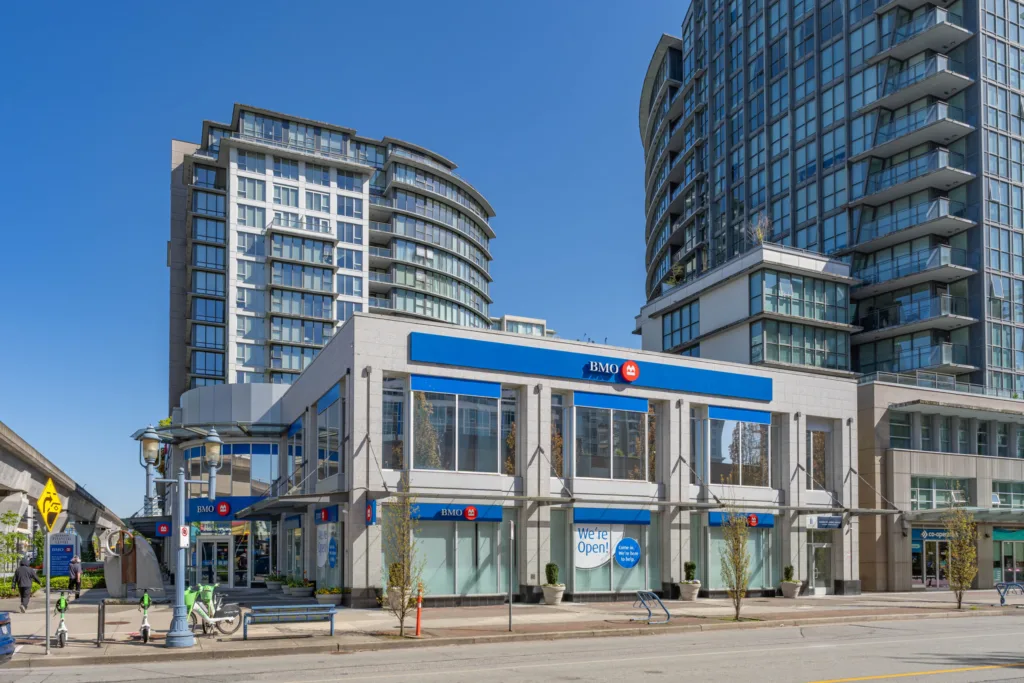 Richmond Financial Centre two-storey building viewed from No. 3 Road