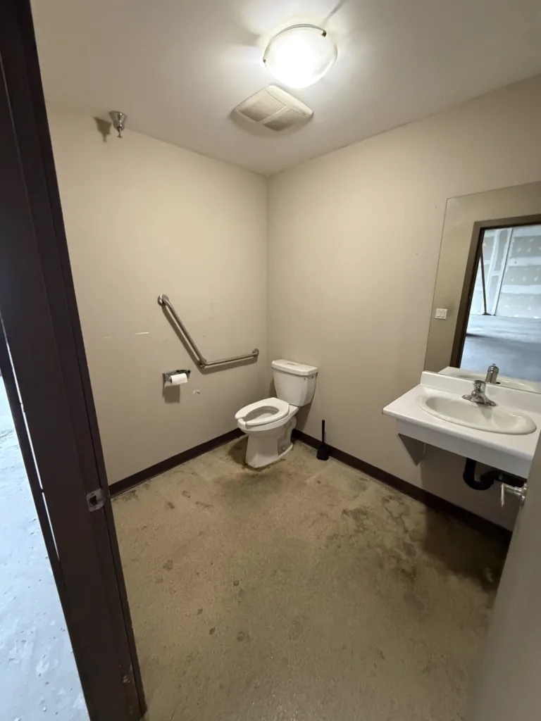 Accessible washroom in Unit 121 at 11568 Eburne Way, Richmond