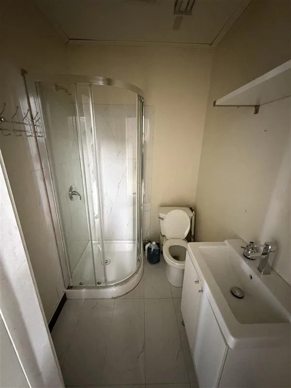 Bathroom with shower in Unit 121 at 11568 Eburne Way, Richmond