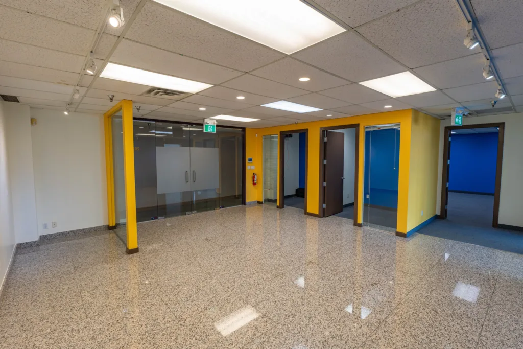 Broadway Pacific Plaza Unit 290 open floor area with private offices