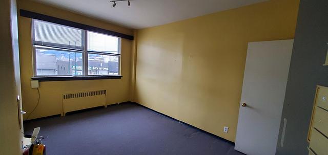 1826-1828 West Broadway Unit 201 office interior with window and track lighting