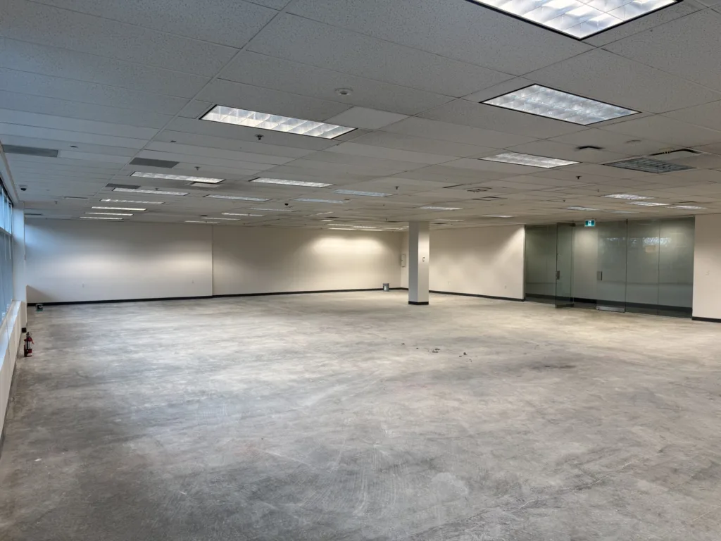 4600 Jacombs Road office unit interior partially built-out space Richmond