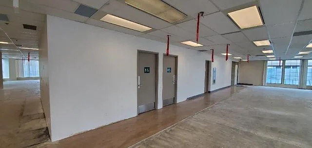 555 West 12th Avenue Unit 302 washroom corridor and open area