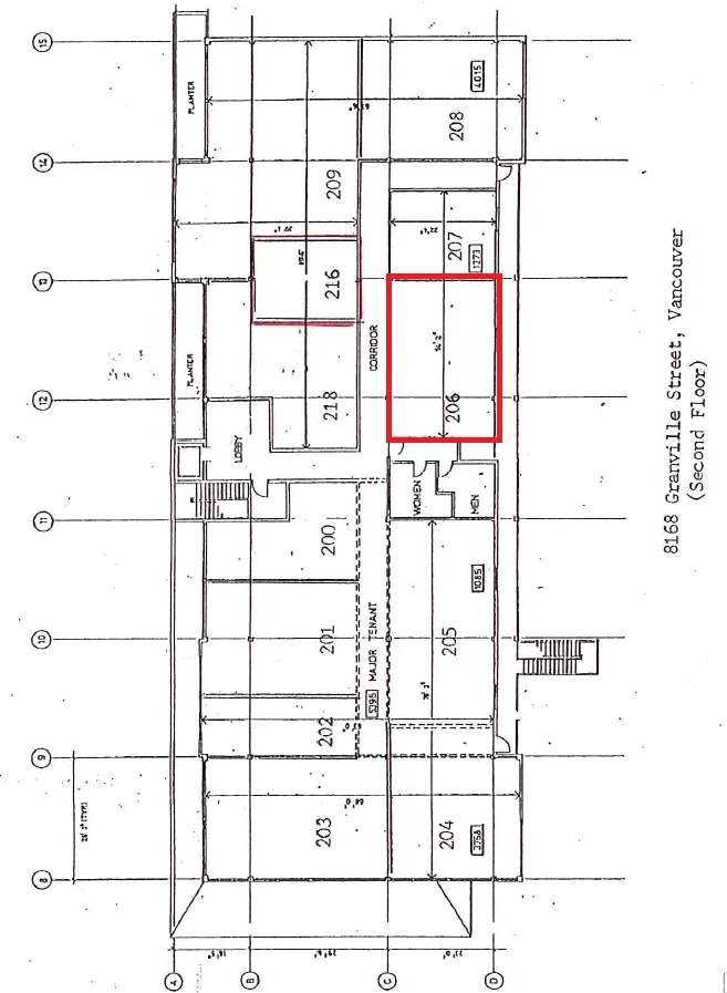 Granville Place Unit 206 office space exterior Richmond BC