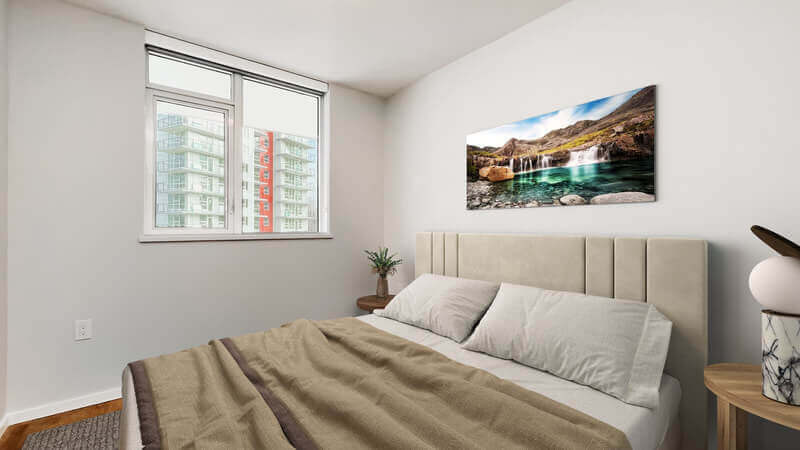 Lelem Village Acadia Rd bedroom with view