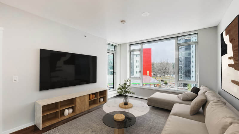 Lelem Village Acadia Rd living room with large windows