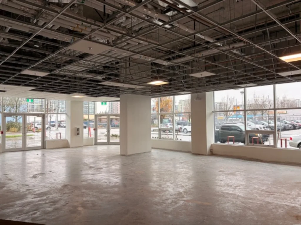 Unit 145 Luxe Lansdowne interior retail space 1783 sqft Richmond City Centre