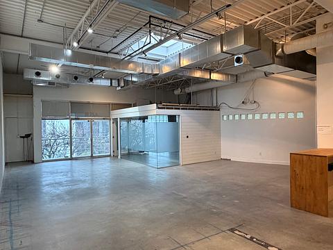 Open office interior with skylights at 1737 West 3rd Avenue Unit 210